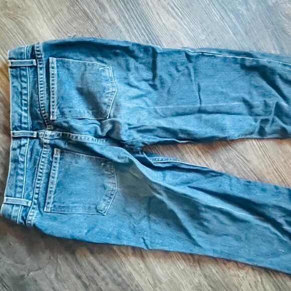 Marc Jacobs Ladies Scribble Spiderweb RARE Distressed Boot Cut Jeans 06 LG $168 - Picture 3 of 6